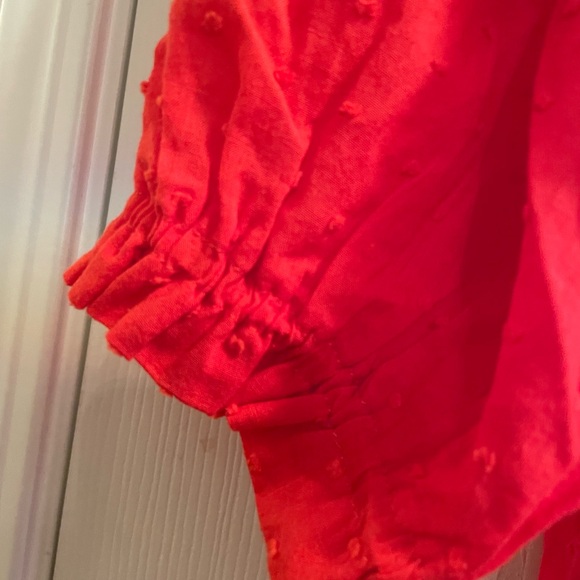 Red short sleeve crop top- bought it in Japan. Japanese size Large ( US Medium) - Picture 3 of 5